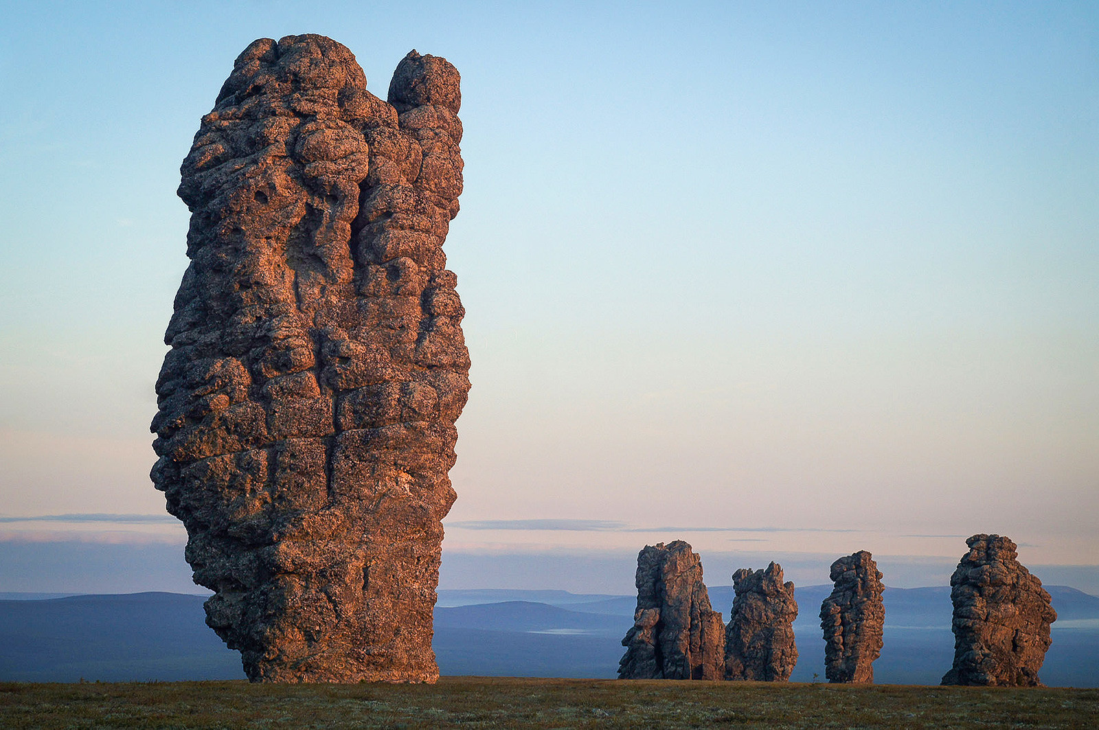 Stone pillars