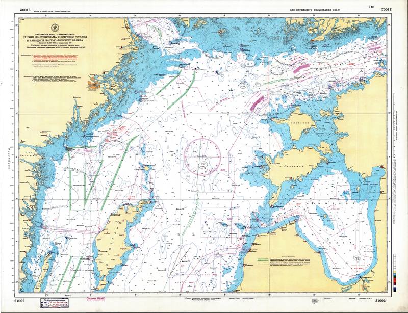 Карта маяков балтийского моря