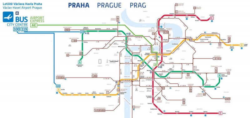 Как добраться из аэропорта в центр Праги