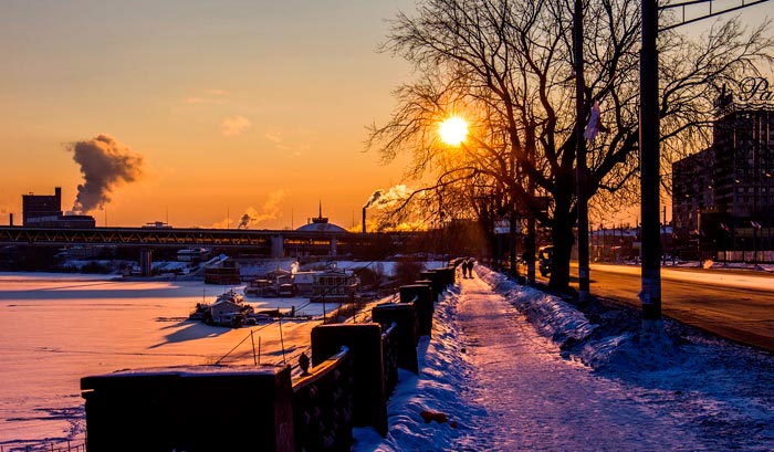 Вечерняя прогулка по зимнему Нижнему Новгороду