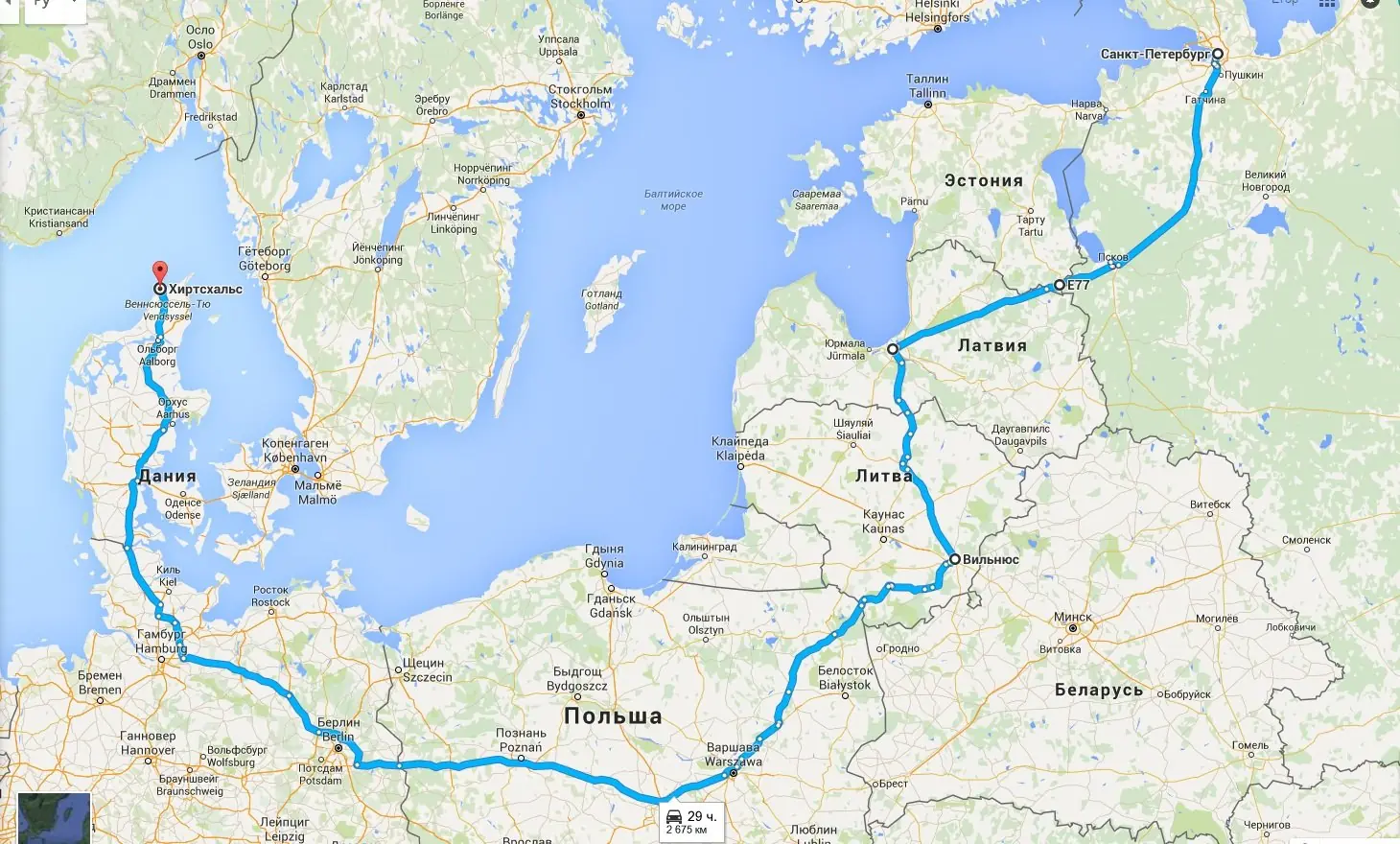 Как можно добраться до калининграда. От Питера до Дании. Путь из Финляндии в Данию. Путь парома в Калининград на карте.