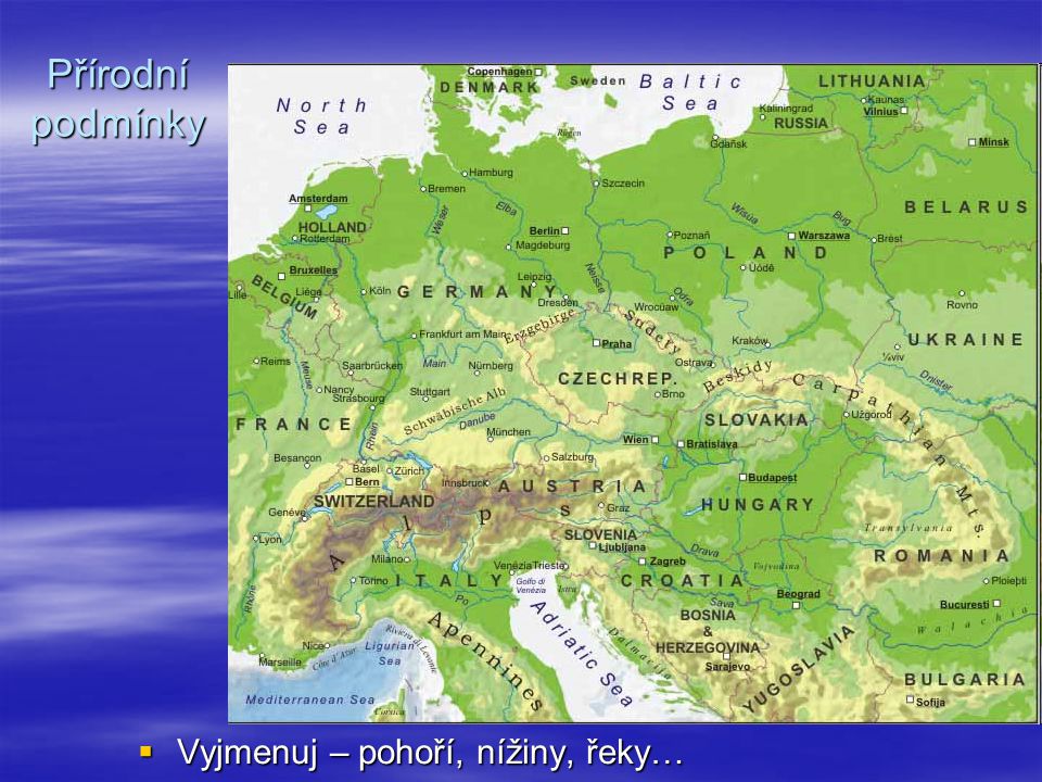 Горы Европы На Карте