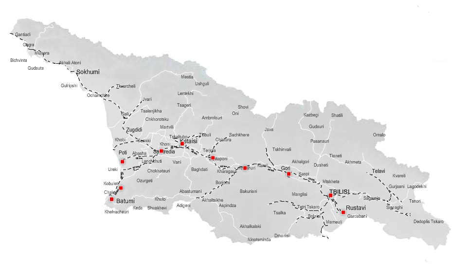 ЖД вокзал Тбилиси: адрес, расписание, расположение на карте