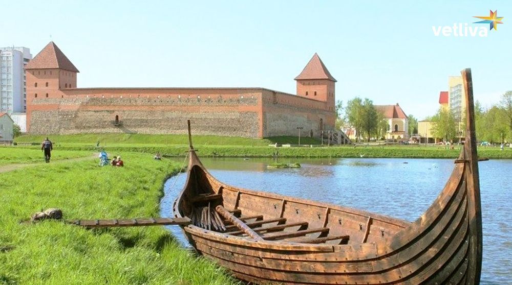Замок Гедимина в Лиде в Беларуси