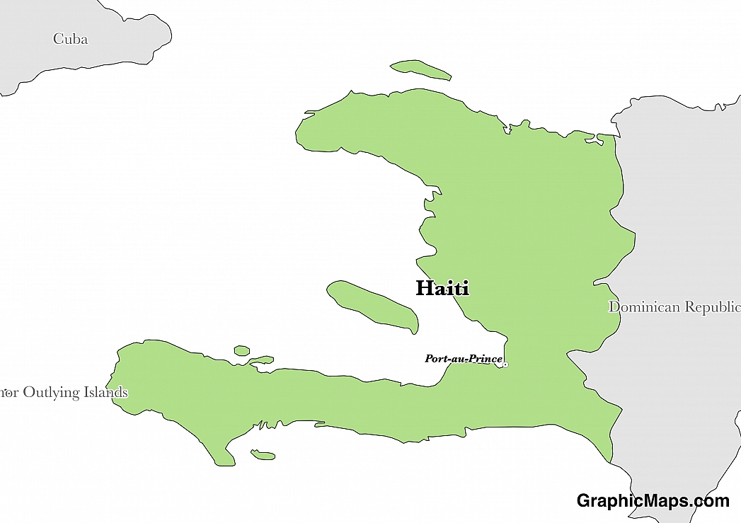 Карта северной америки гаити