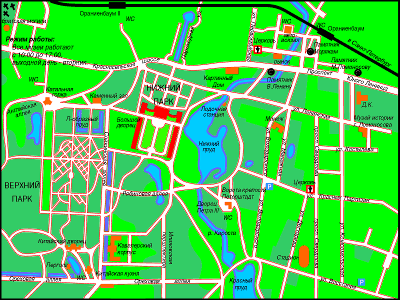 Карта ломоносова ленинградской области