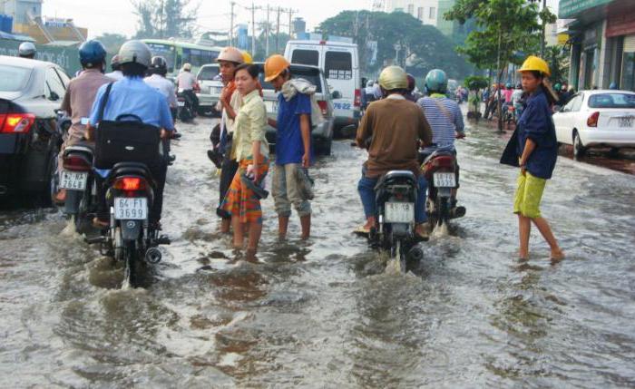 Вьетнам, погода по месяцам, сезон дождей